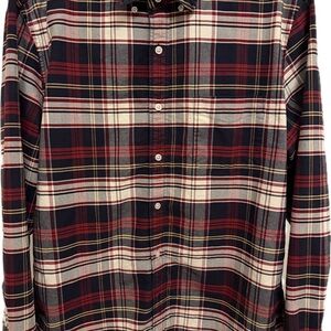 Men's J Crew Plaid Shirt - Red and Black